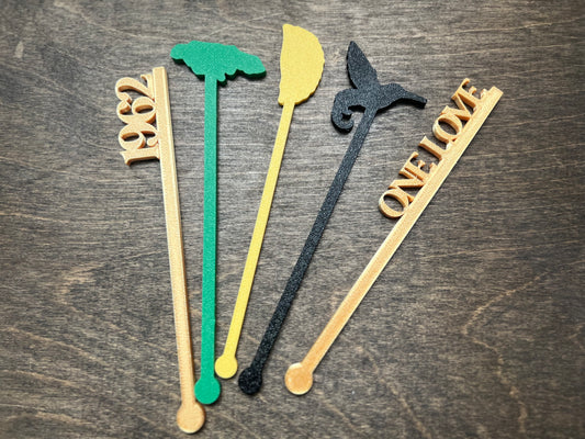 DONE TO ORDER: Jamaican Drink Stirrers - Celebrate the Spirit of Jamaica - Jamaican Heritage Swizzle Sticks - Celebrate with Cultural Flair