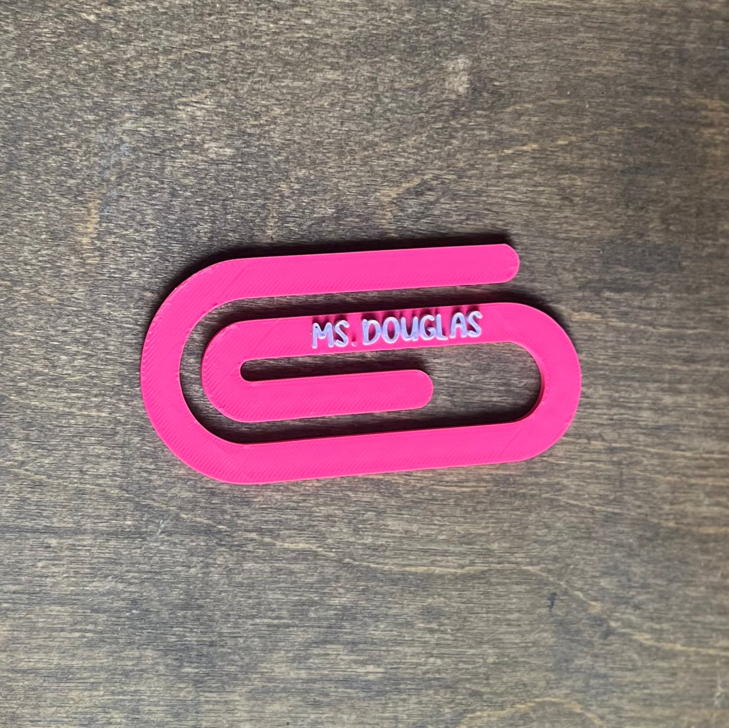 Custom Name/Word 3D Printed Paperclip - Personalized Paperclip for Gifts, Office, and Stationery Organization