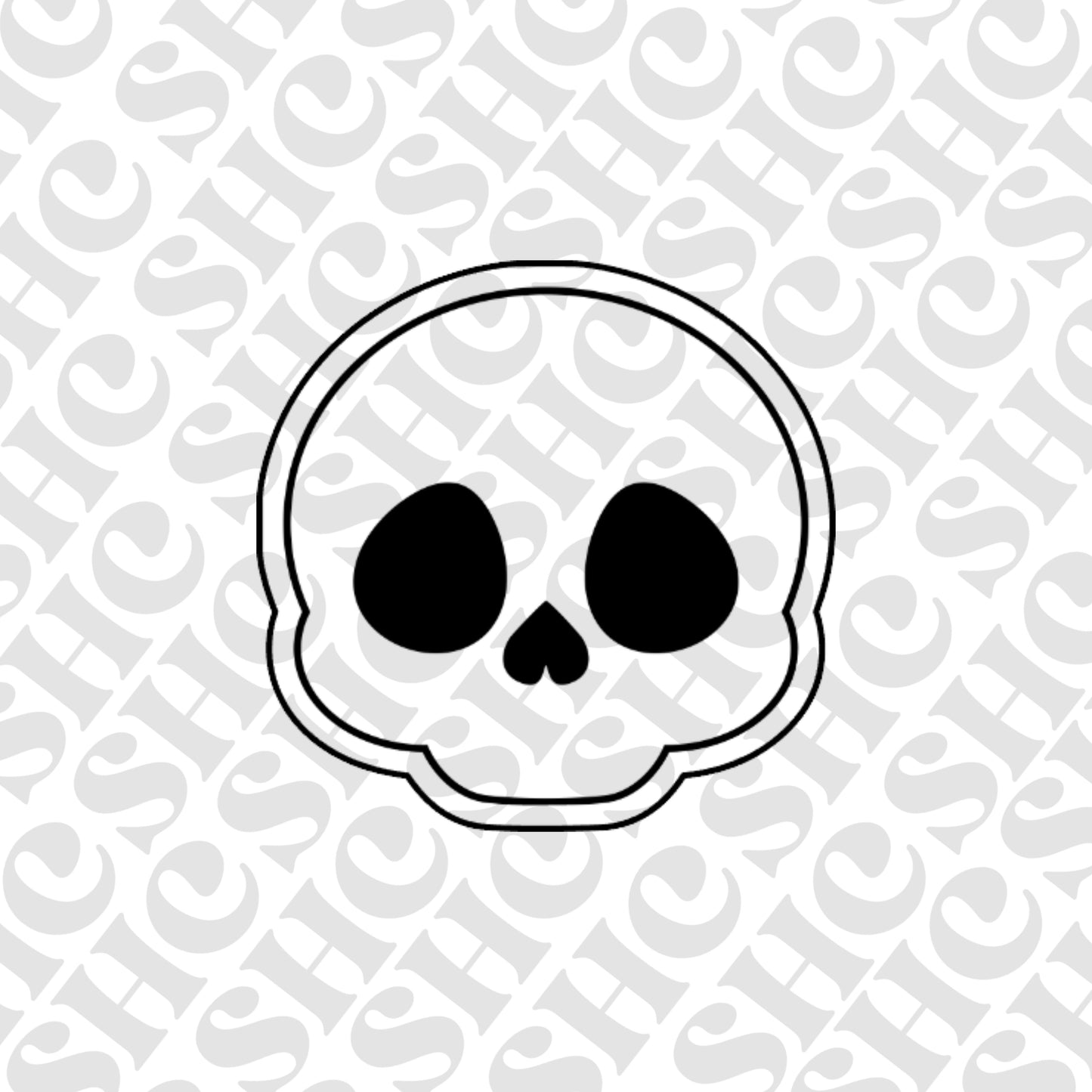 DONE TO ORDER: Skull Cookie Cutter/Fondant Stamp