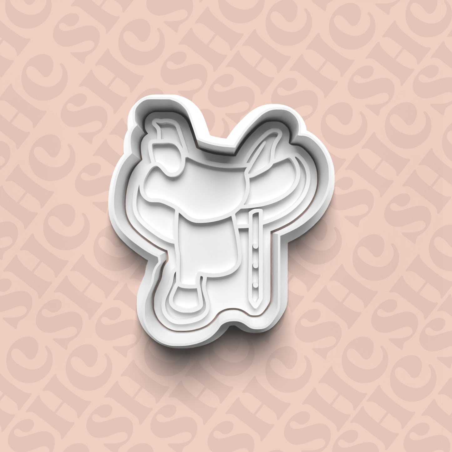 DONE TO ORDER: Cowboy Cookie Cutter + Fondant Stamp Set 4