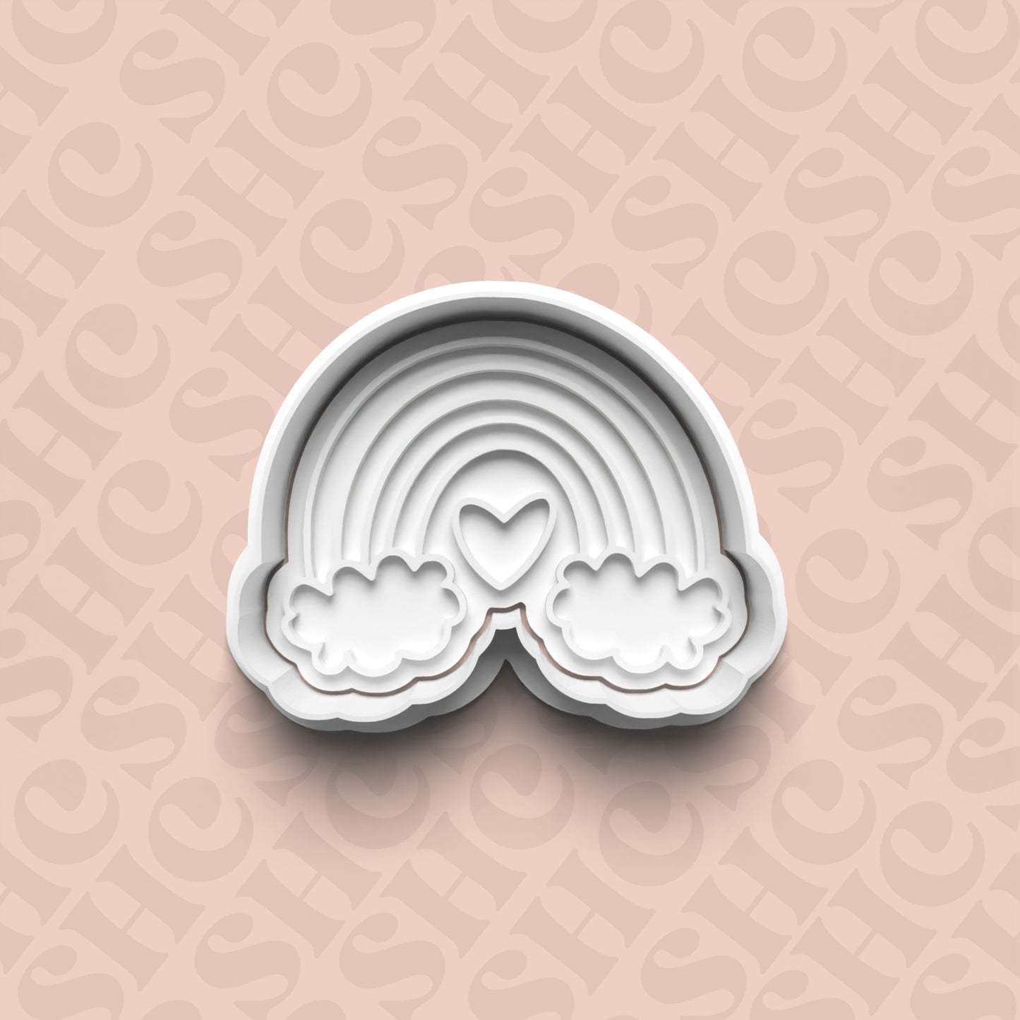 DONE TO ORDER: Rainbow Cookie Cutter + Fondant Stamp Set 2