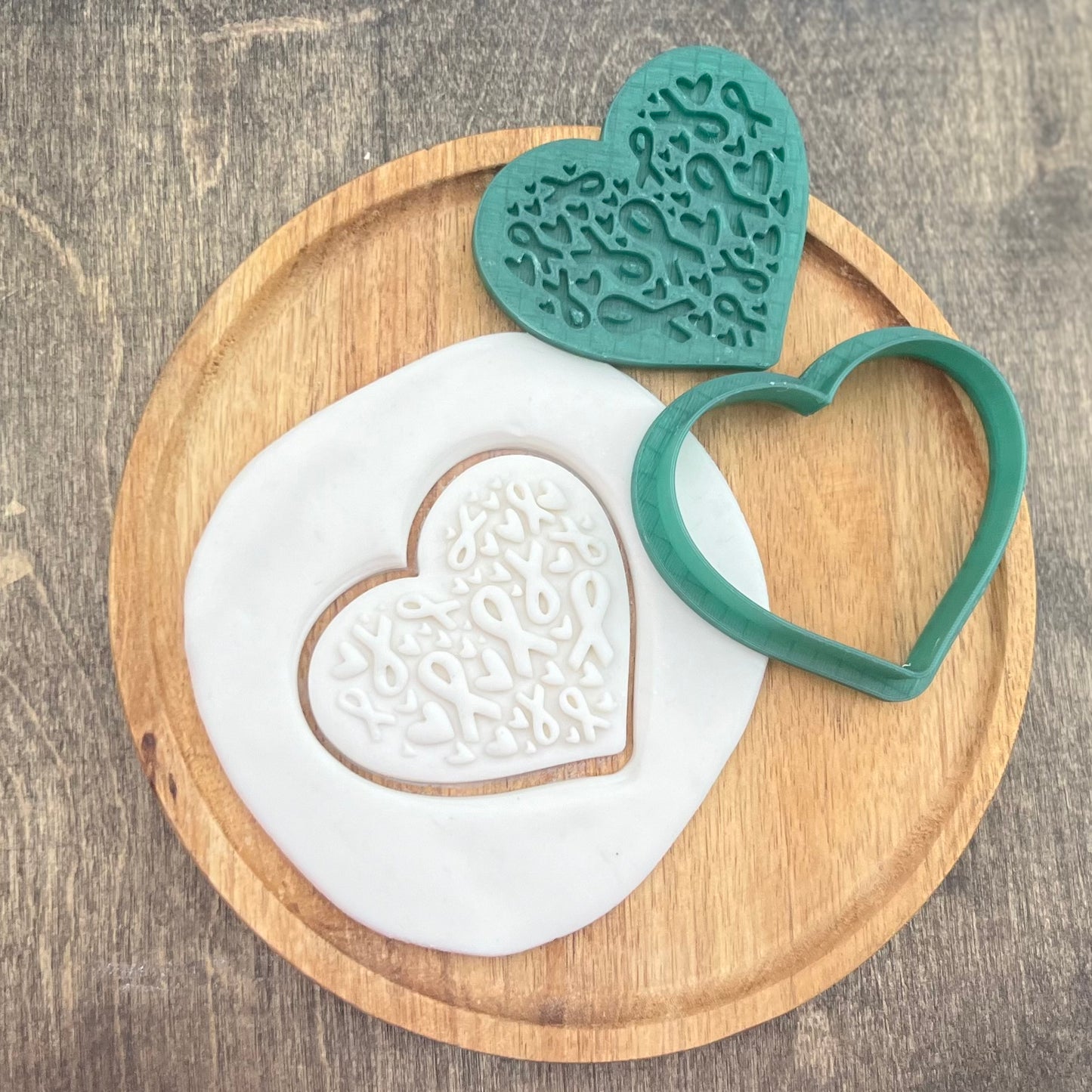 DONE TO ORDER: Awareness Ribbon Cookie Cutter/ Fondant Embosser