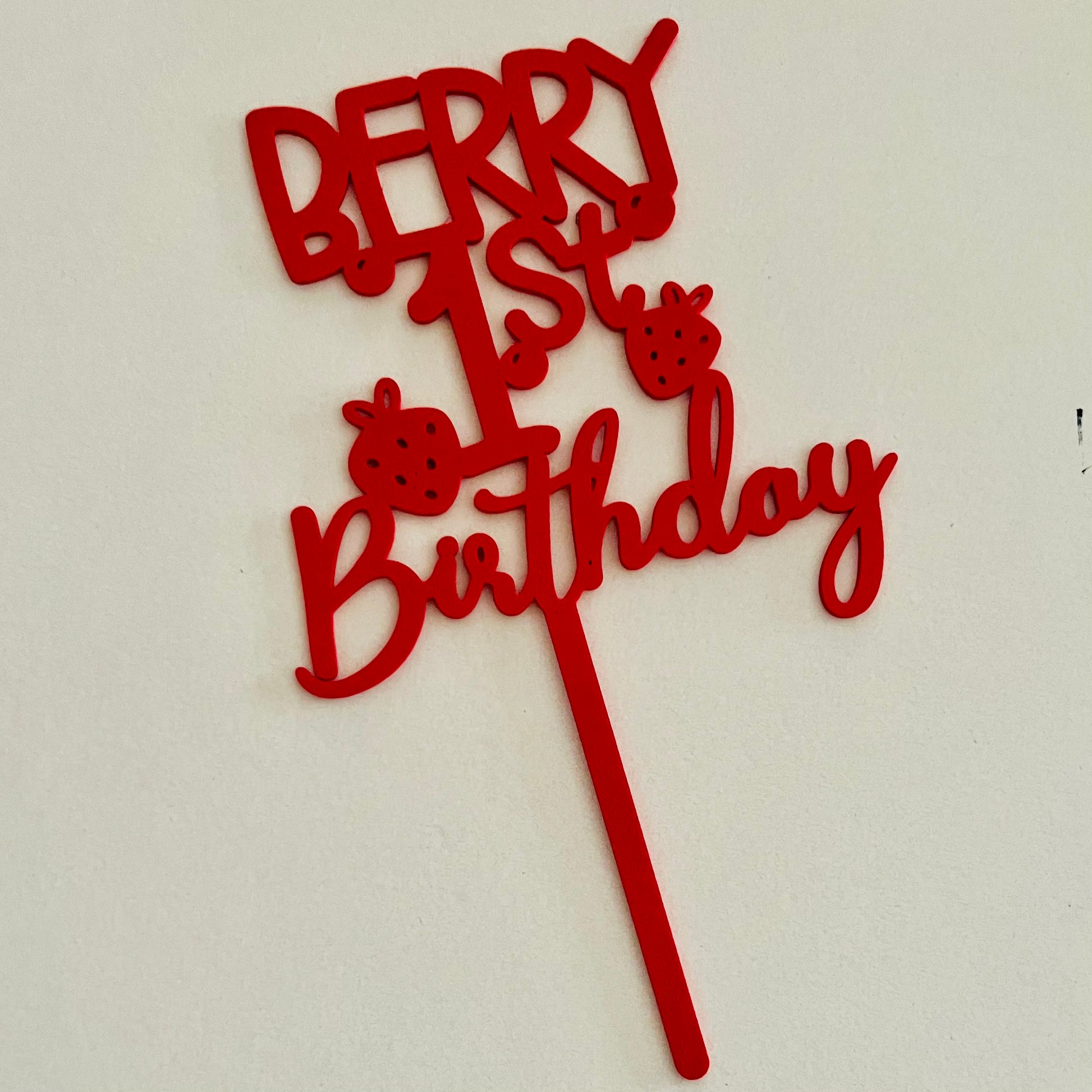 berry first cake topper