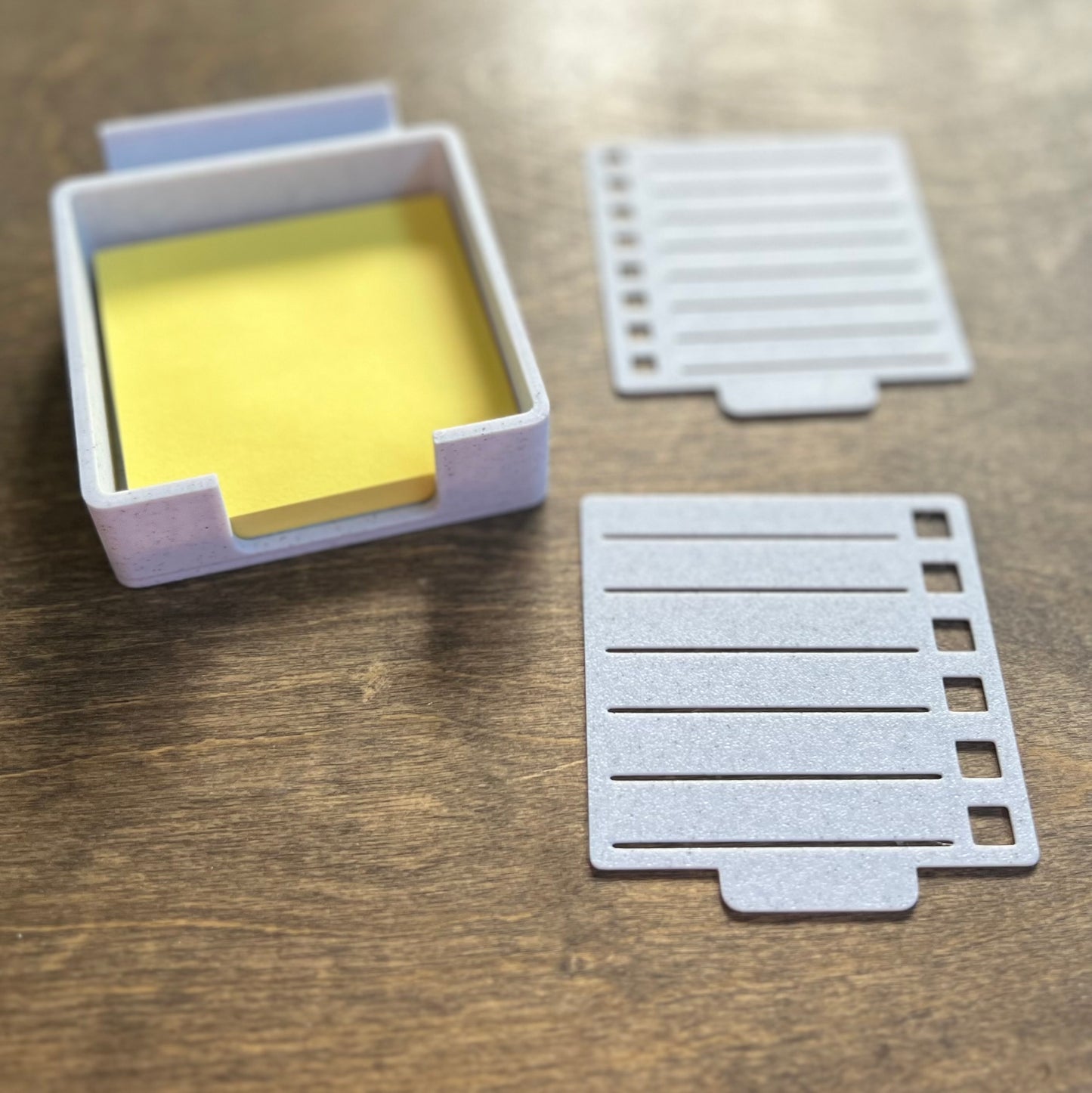 DONE TO ORDER: Post it Note Holder and To-do list Template Set