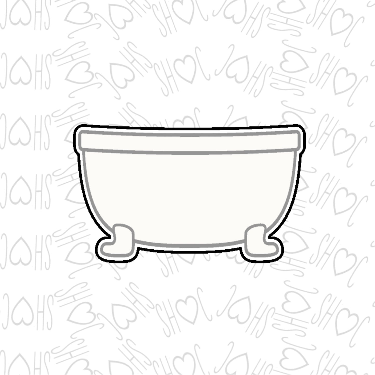 DONE TO ORDER: Bathtub Cookie Cutter