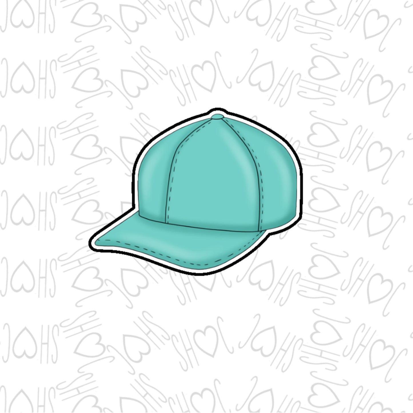 DONE TO ORDER: Baseball Cap Cookie Cutter