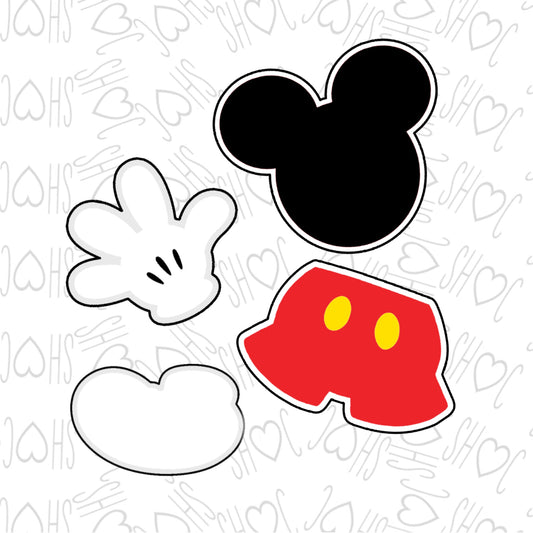 DONE TO ORDER: Mouse Cookie Cutter Set