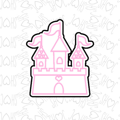 DONE TO ORDER: Princess Castle Cookie Cutter/Fondant Stamp