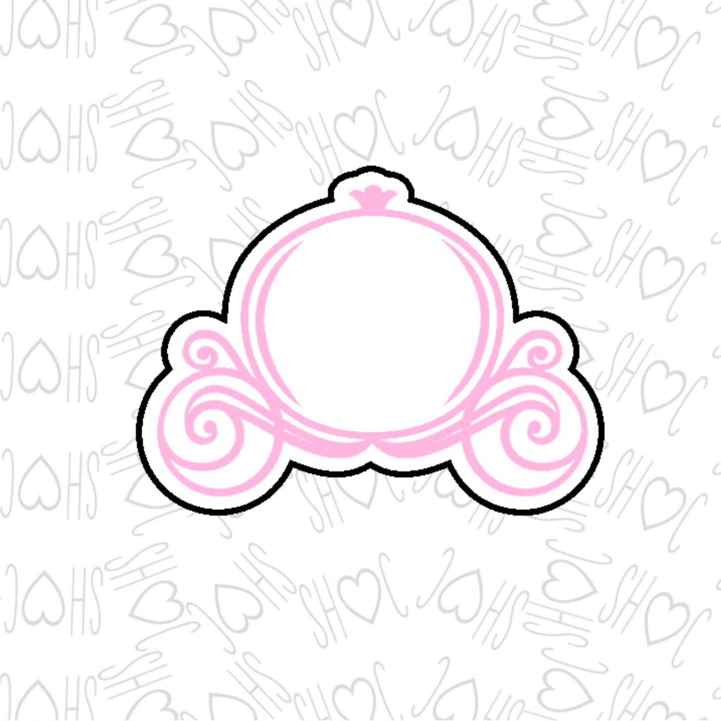 DONE TO ORDER: Princess Carriage Cookie Cutter/Fondant Stamp