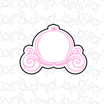 DONE TO ORDER: Princess Carriage Cookie Cutter/Fondant Stamp