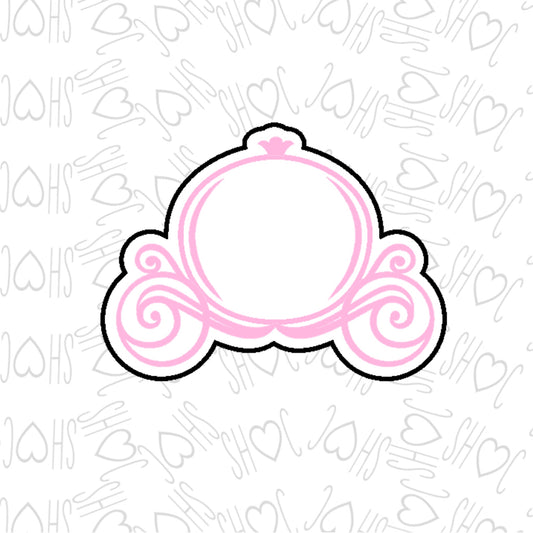 DONE TO ORDER: Princess Carriage Cookie Cutter/Fondant Stamp