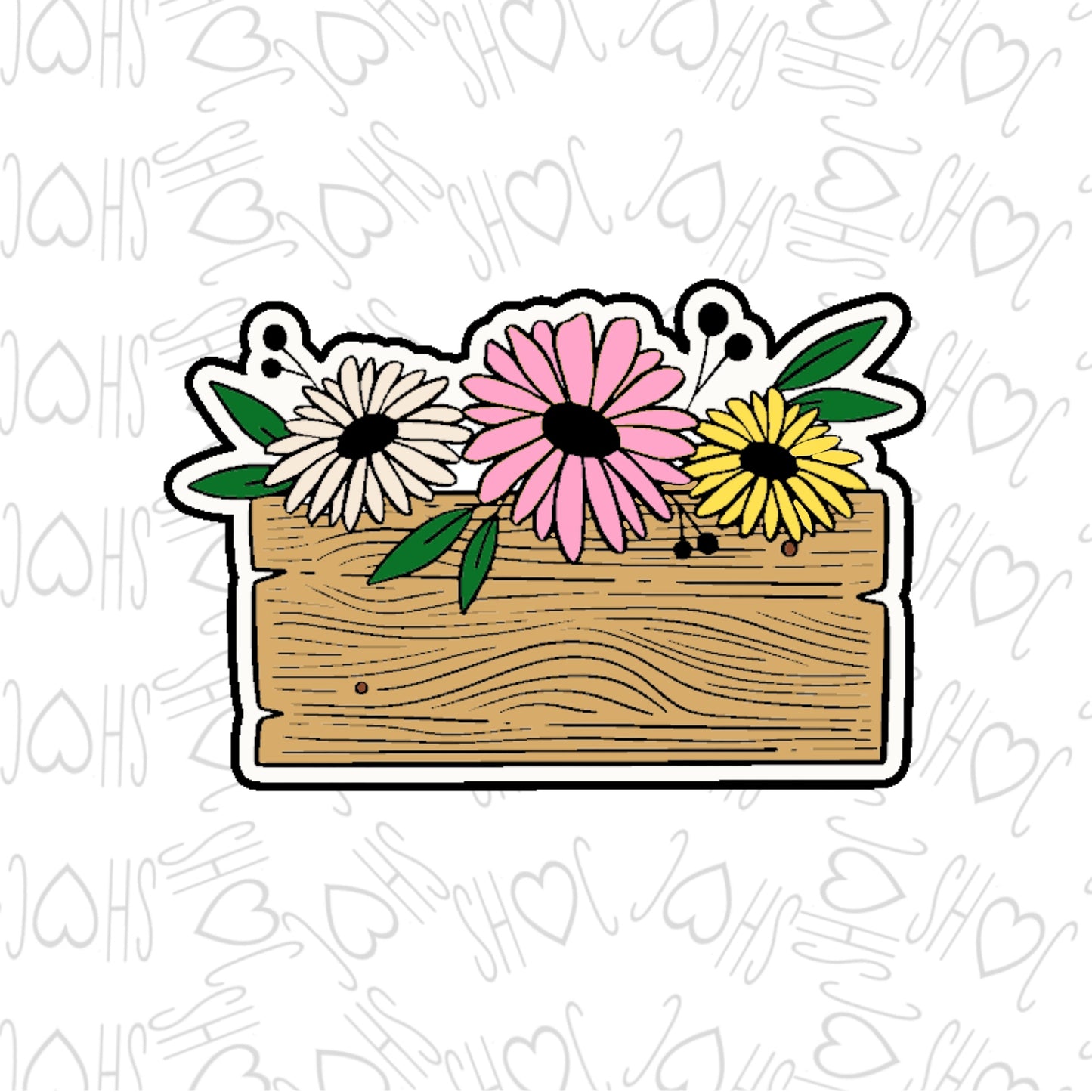 DONE TO ORDER: Flower Crate Cookie Cutter