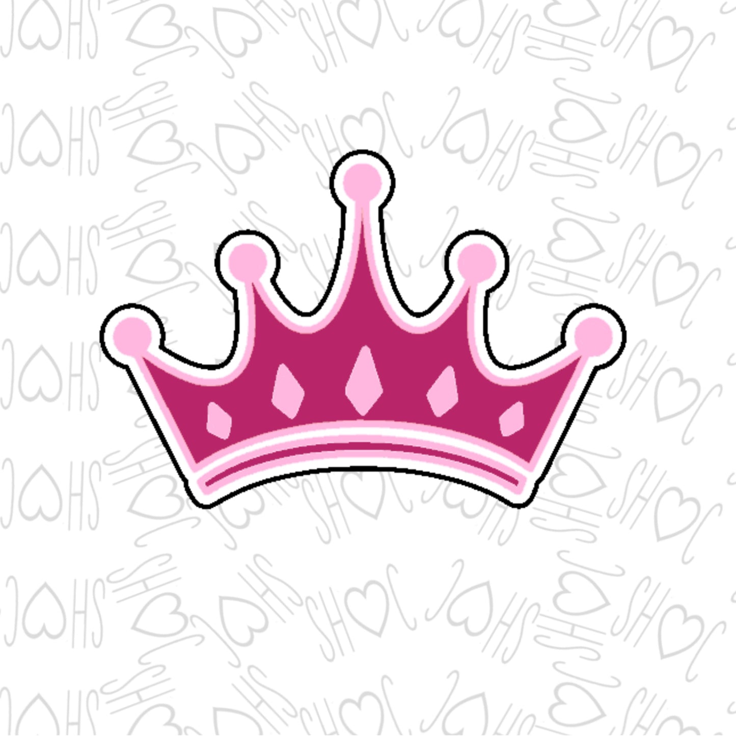 DONE TO ORDER: Princess Crown Cookie Cutter/Fondant Stamp