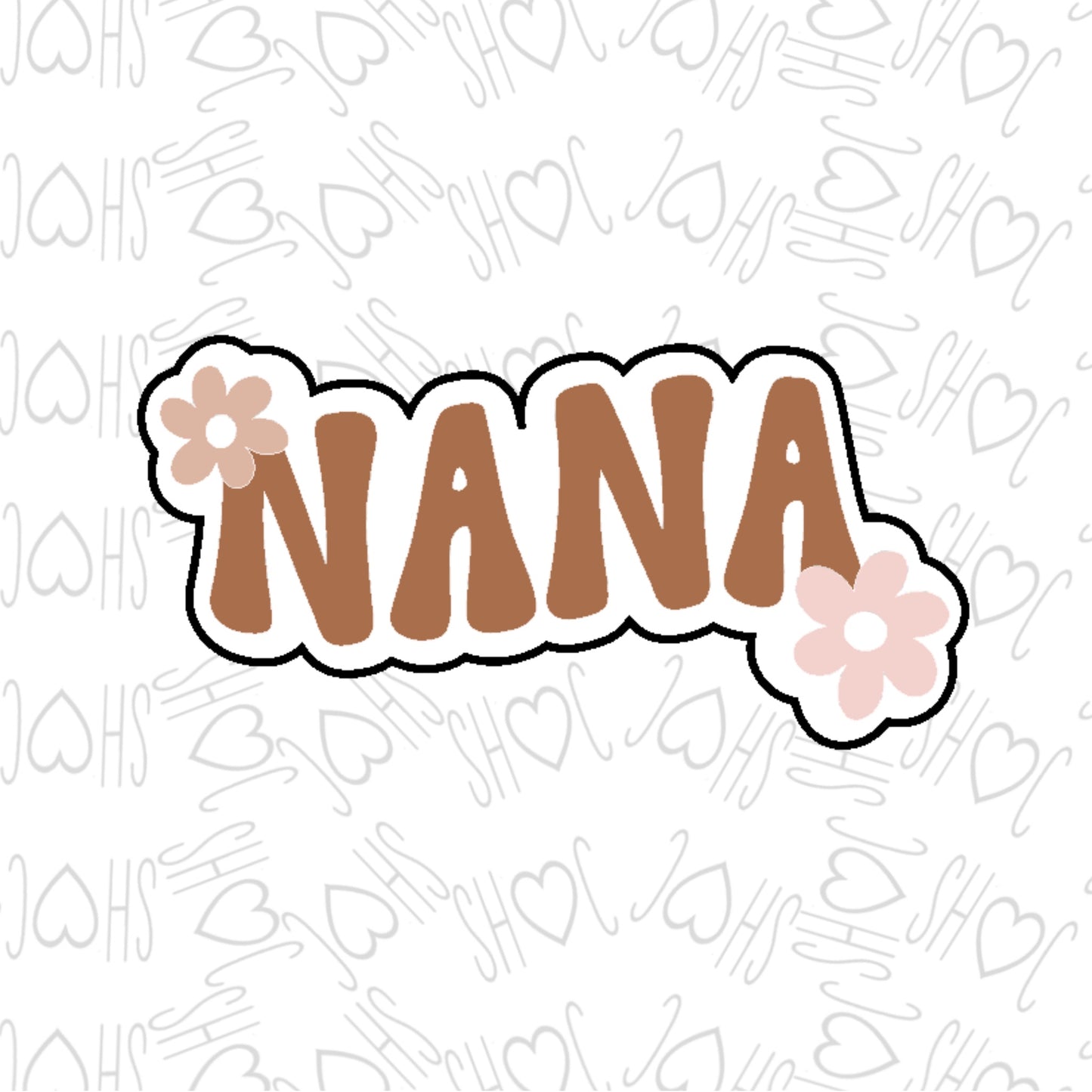 DONE TO ORDER: Retro Nana Cookie Cutter