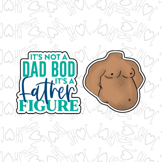 DONE TO ORDER: Dad Bod/Father Figure Cookie Cutter/Fondant Stamp