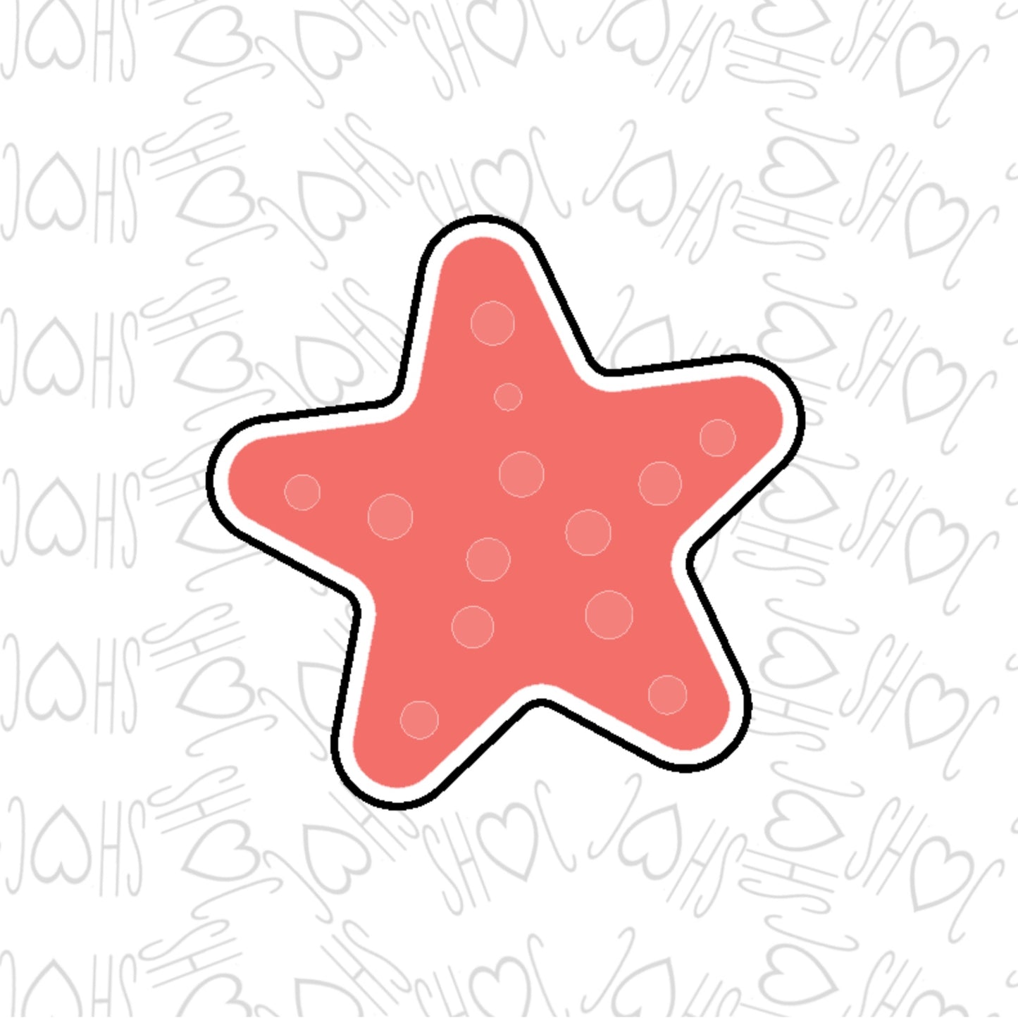 DONE TO ORDER: Starfish 2 Cookie Cutter