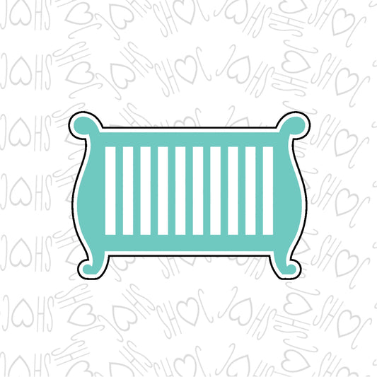 DONE TO ORDER: Baby Crib Cookie Cutter