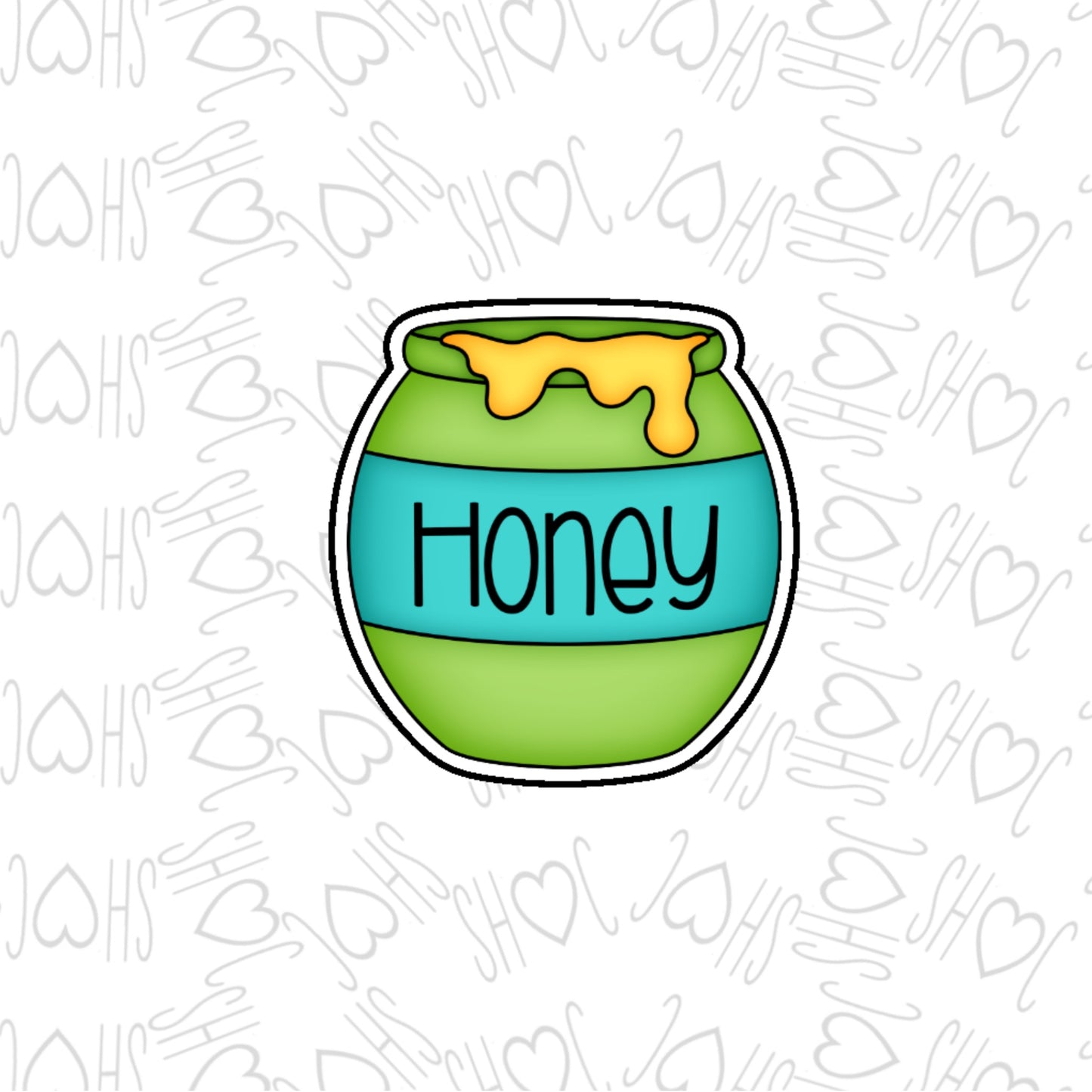 DONE TO ORDER: Honey Jar 1 Cookie Cutter