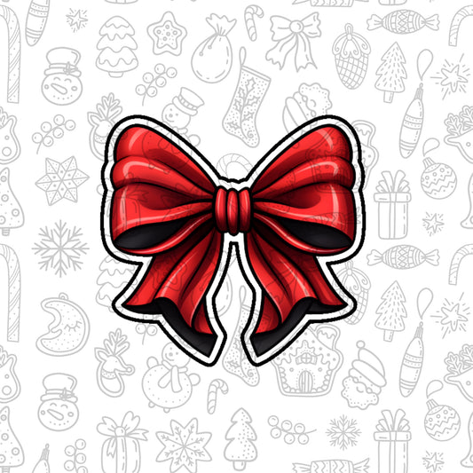 DONE TO ORDER: Christmas Bow 2 Cookie Cutter