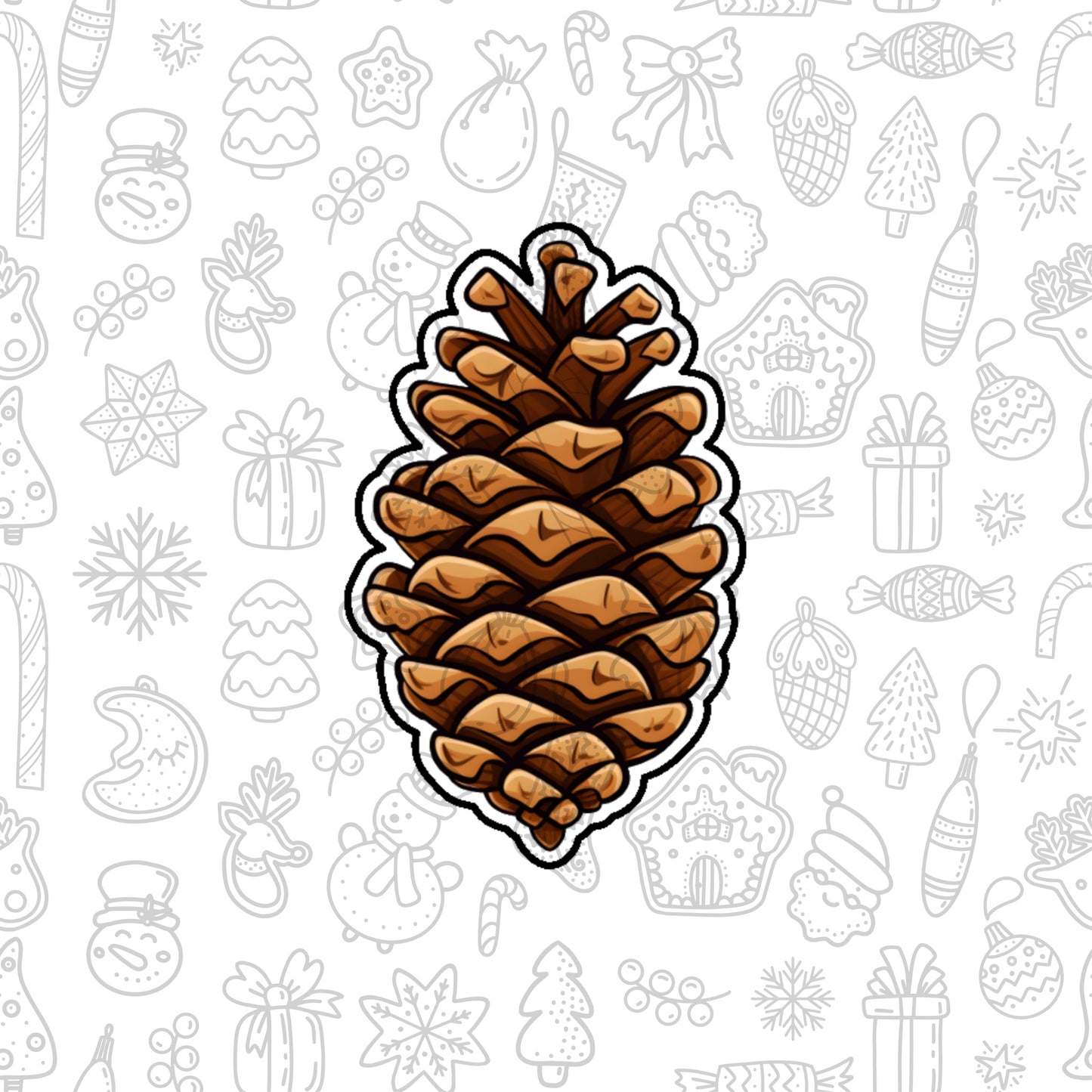 DONE TO ORDER: Pinecone Cookie Cutter