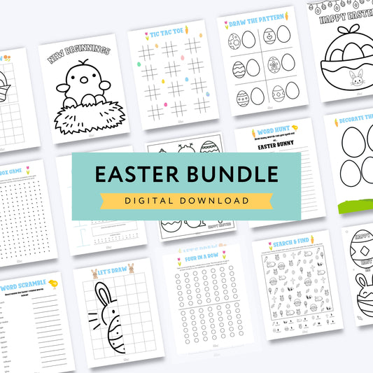 🐰 Easter Fun Galore: Printable Kids Activity Bundle for Egg-citing Celebrations! 🥚  Digital Download Delight!