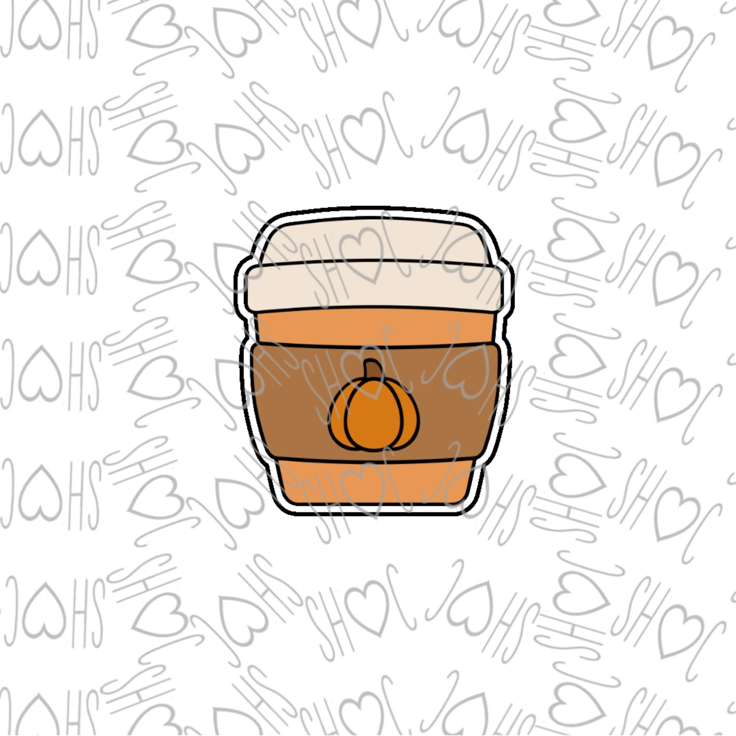 DONE TO ORDER: Pumpkin Spice/To Go Coffee Cup 3 Cookie Cutter