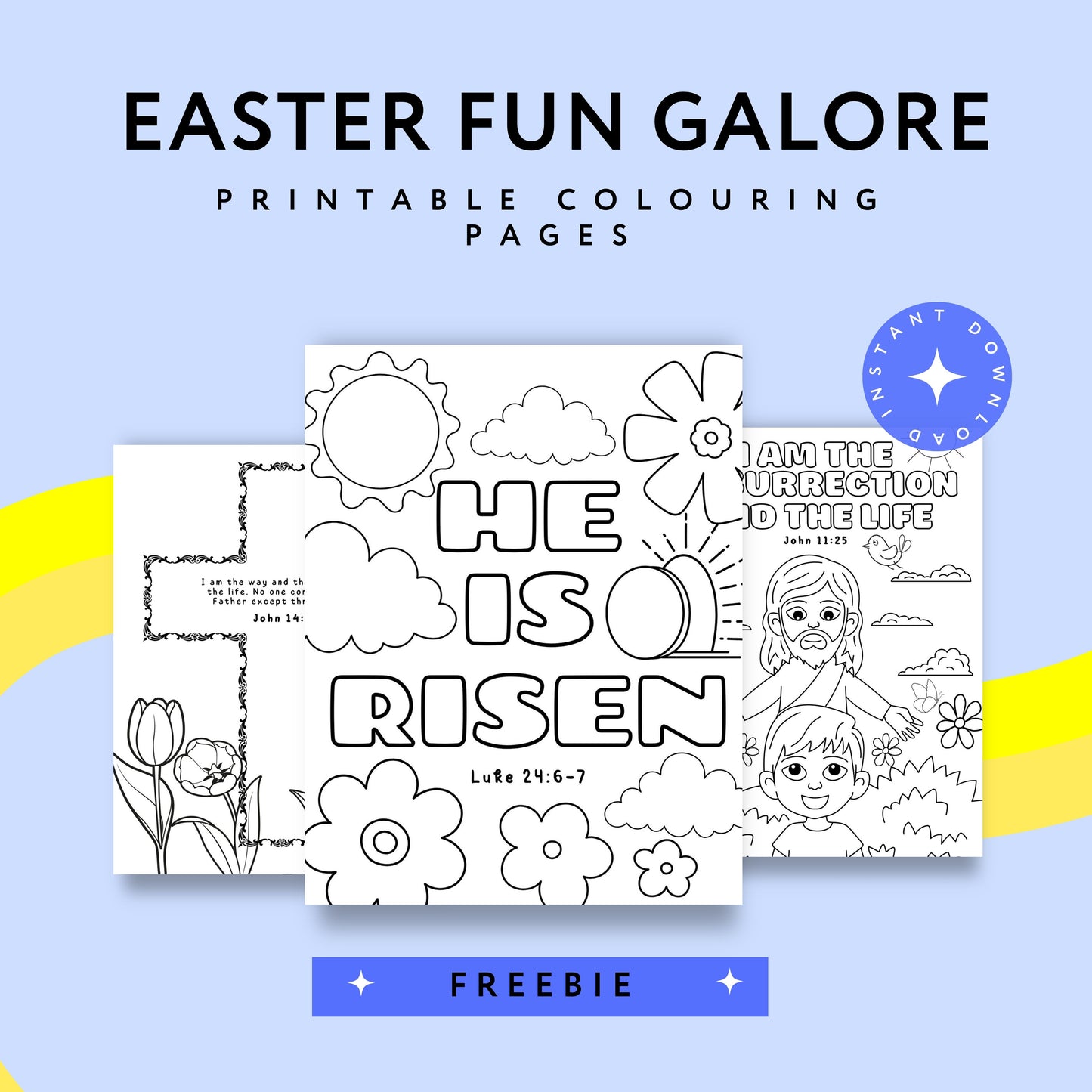 Easter Fun: Printable Colouring Pages Bundle for Kids