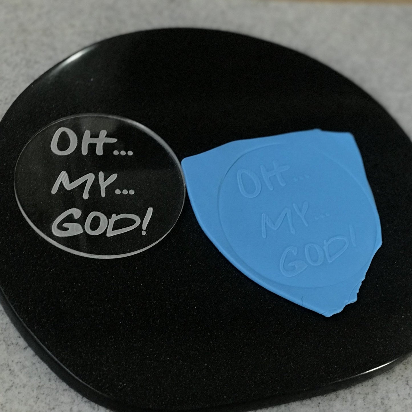 DONE TO ORDER - Friends "Oh My God" Fondant Embosser - SHCreations