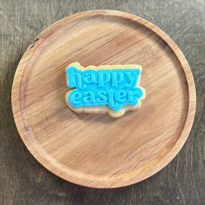 DONE TO ORDER: Happy Easter Cookie Cutter + Fondant Embosser