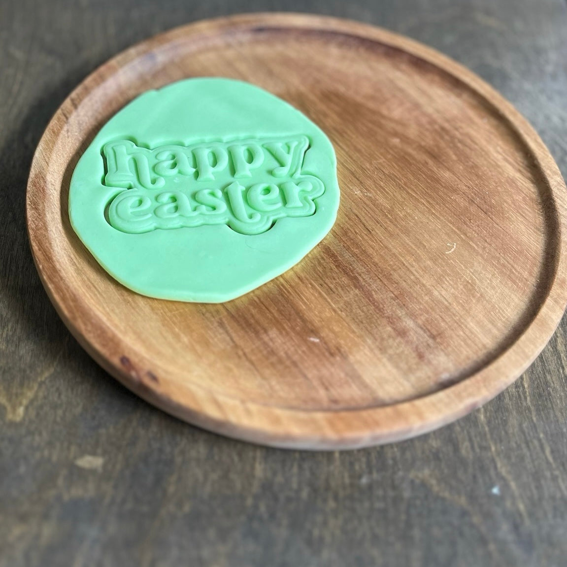 DONE TO ORDER: Happy Easter Cookie Cutter + Fondant Embosser