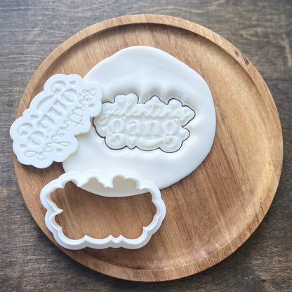 DONE TO ORDER: "Galentine's Gang" Fondant Embosser/ Cookie Cutter