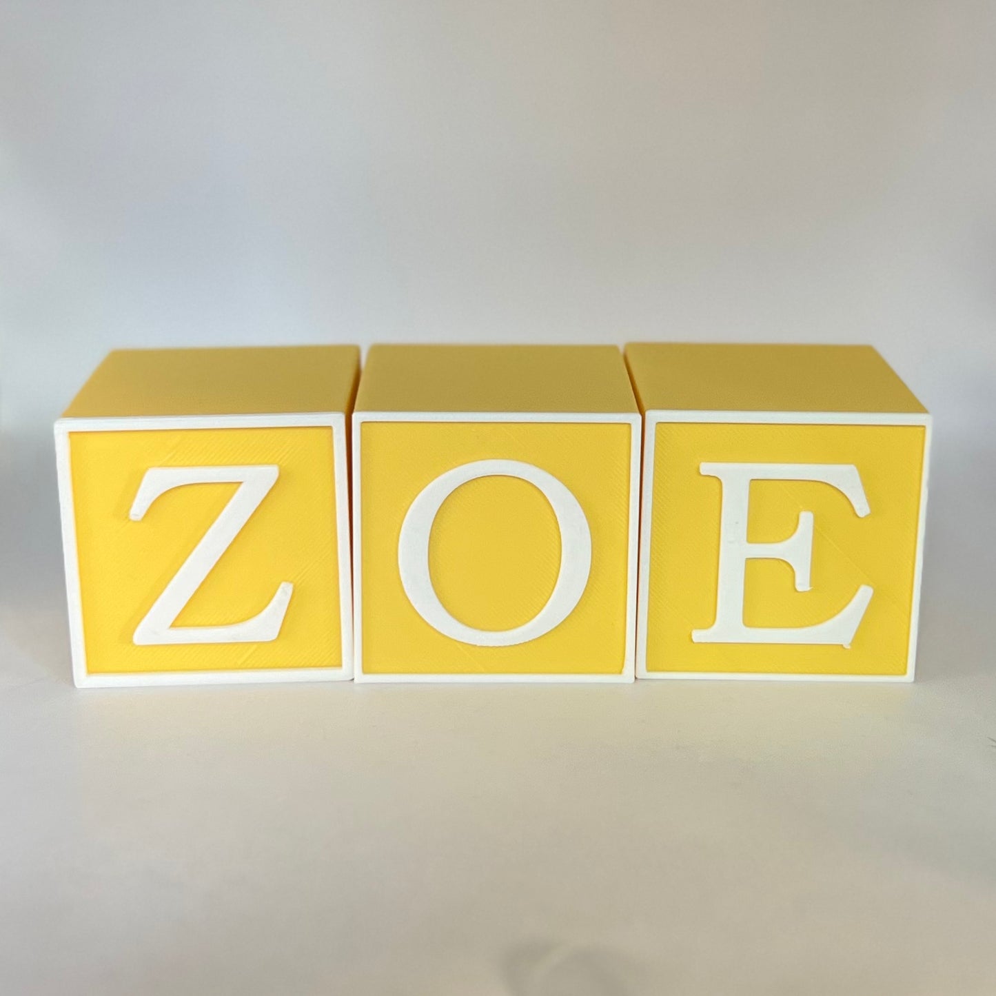 Custom Baby Name Blocks