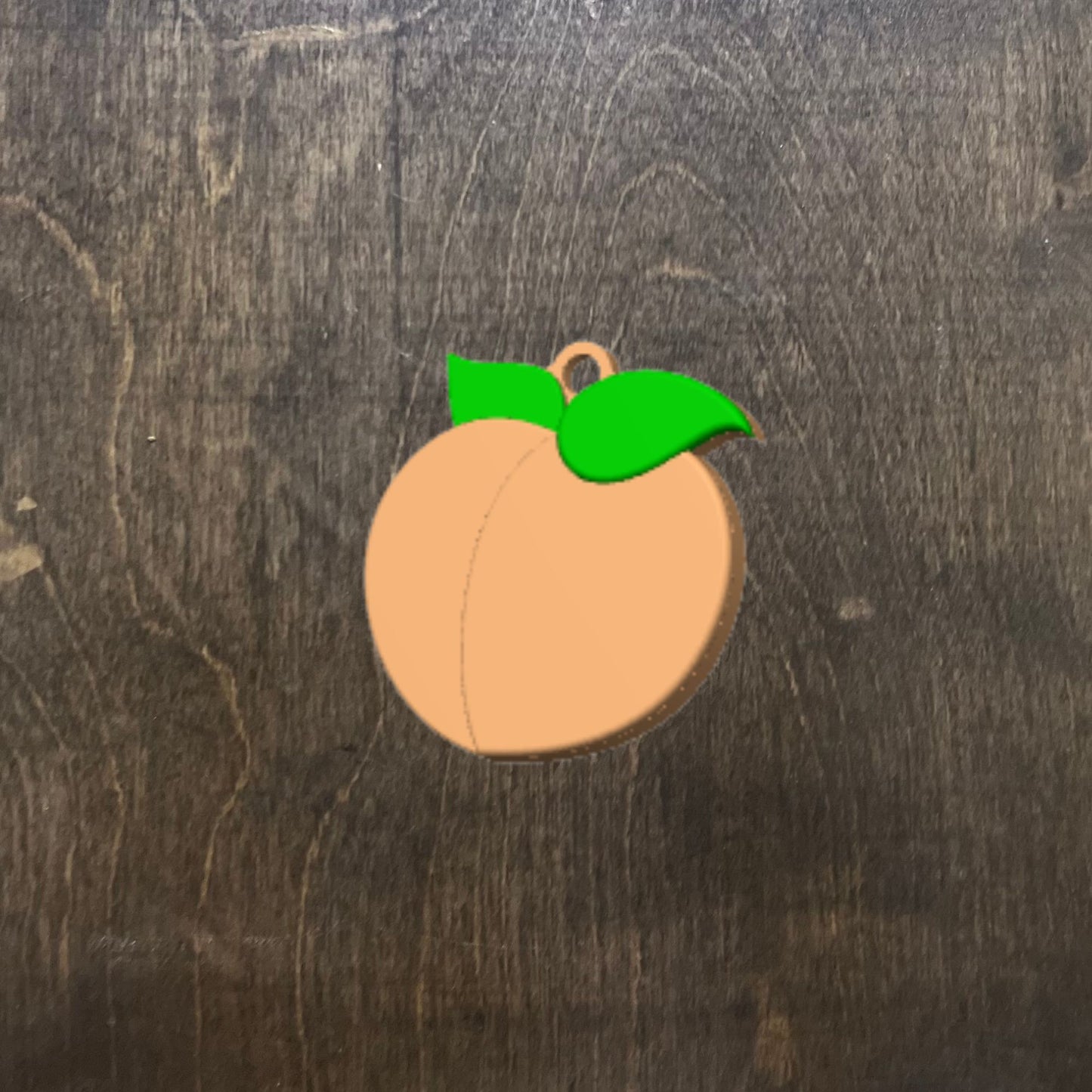 Custom Peach NFC Keychain