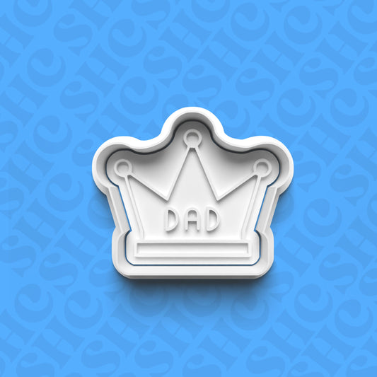 DONE TO ORDER: "Dad" Cookie Cutter + Fondant Stamp Set