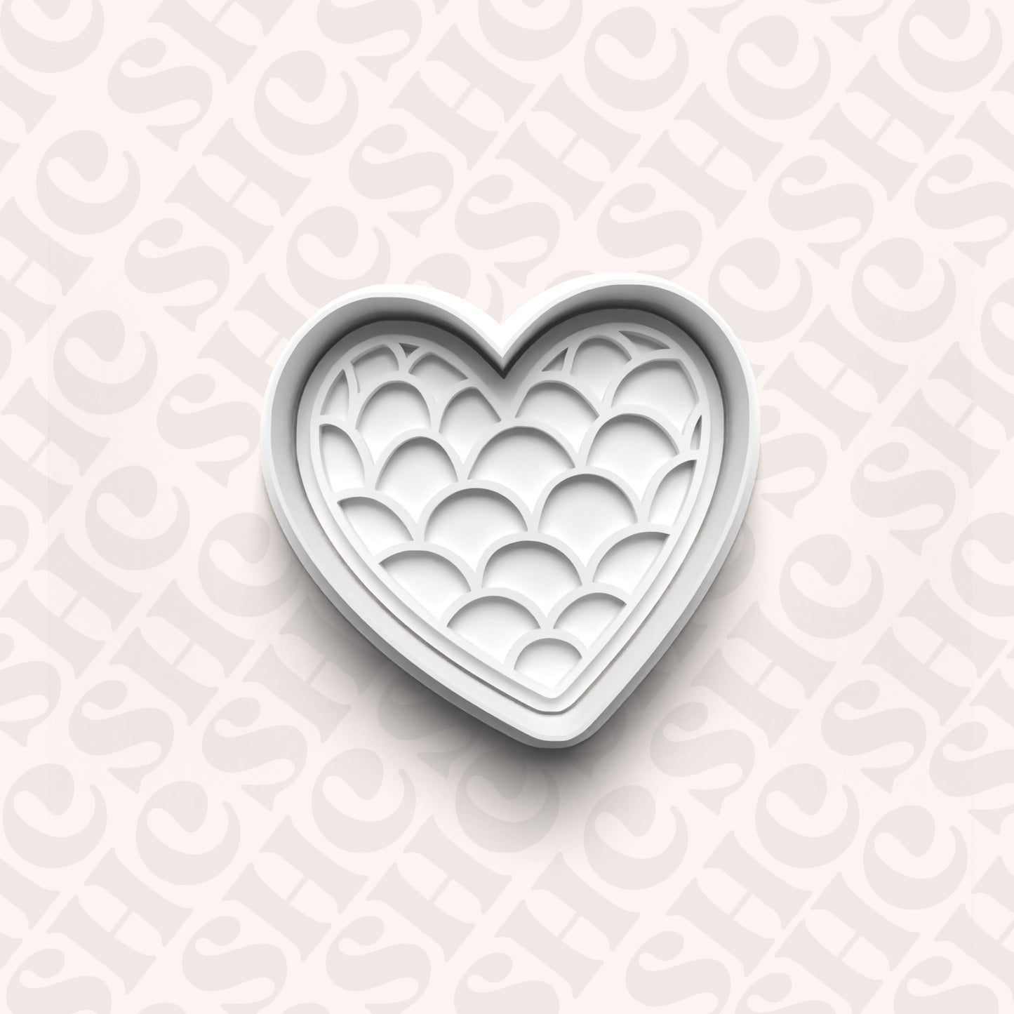 DONE TO ORDER: Mermaid Heart Cookie Cutter + Fondant Set 1