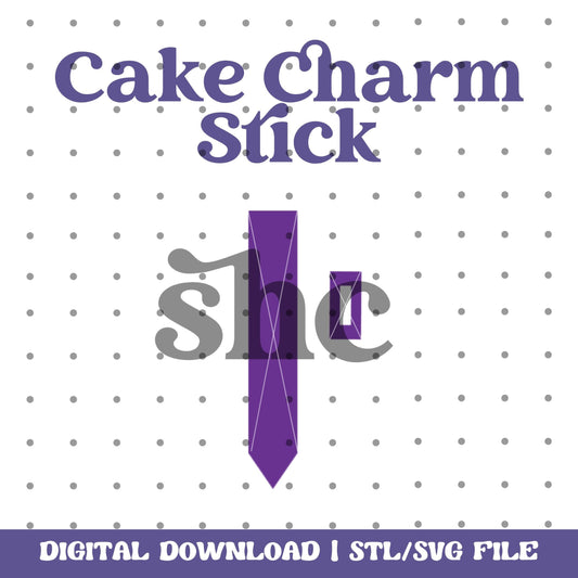 Cake Charm Stick STL, Cake Charm Stem SVG, Cake Charm Spike, Cake Charm Stl, Cake Topper, 3D Printing, Cake Decorating Accessories