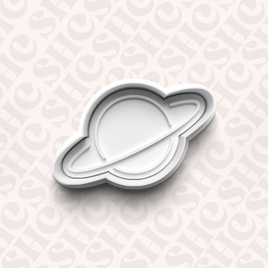 DONE TO ORDER: Planet Cookie Cutter + Fondant Stamp Set