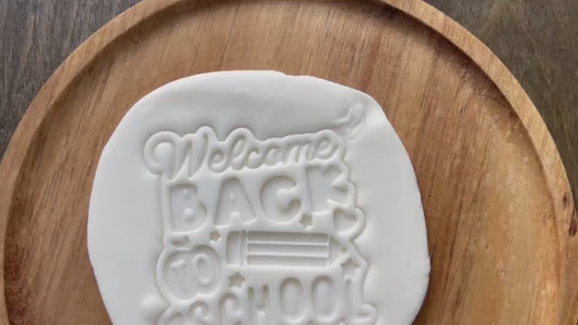 Welcome Back to school Cookie Cutter and Fondant Stamp Set STL File | 3D Printable Design |Back-to-School and Teacher Appreciation Events |