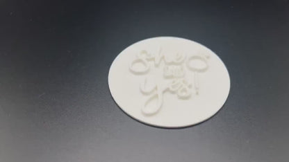 She said yes! Fondant Stamp STL, Bridal Debosser, Bride to Be Stamp, Bride, 2024 Bride STL, Bridal Cookies, Wedding Cookies, Bachelorette