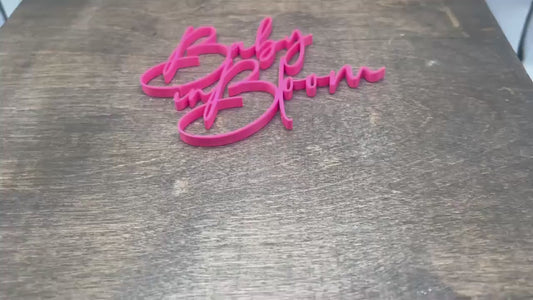 Baby in Bloom Cake Charm STL File – 3D Printable Floral Baby Shower Cake Topper – Spring Theme Baby Girl Charm – Instant Digital Download