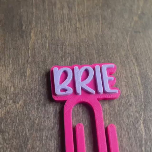 Custom 3D Paperclip Bookmark STL Design – Personalizable Bookmark for 3D Printing| 1