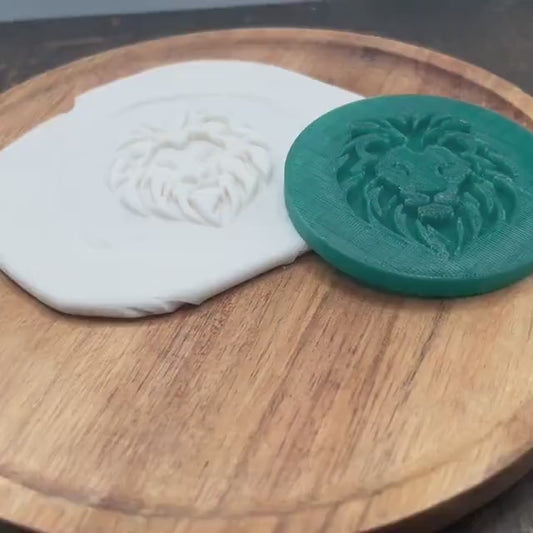 Lion Fondant Embosser STL, lion Debosser, Safari Stamp,Safari STL, Bridal Cookies, Safari Theme Cookies