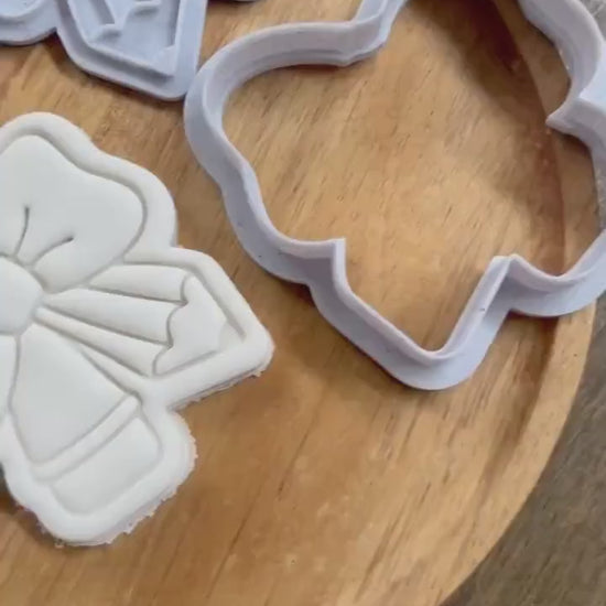 Pencil Bow Cookie Cutter and Fondant Stamp STL | Perfect for Back-to-School and Teacher Appreciation Events | 3D Printable Baking Tools