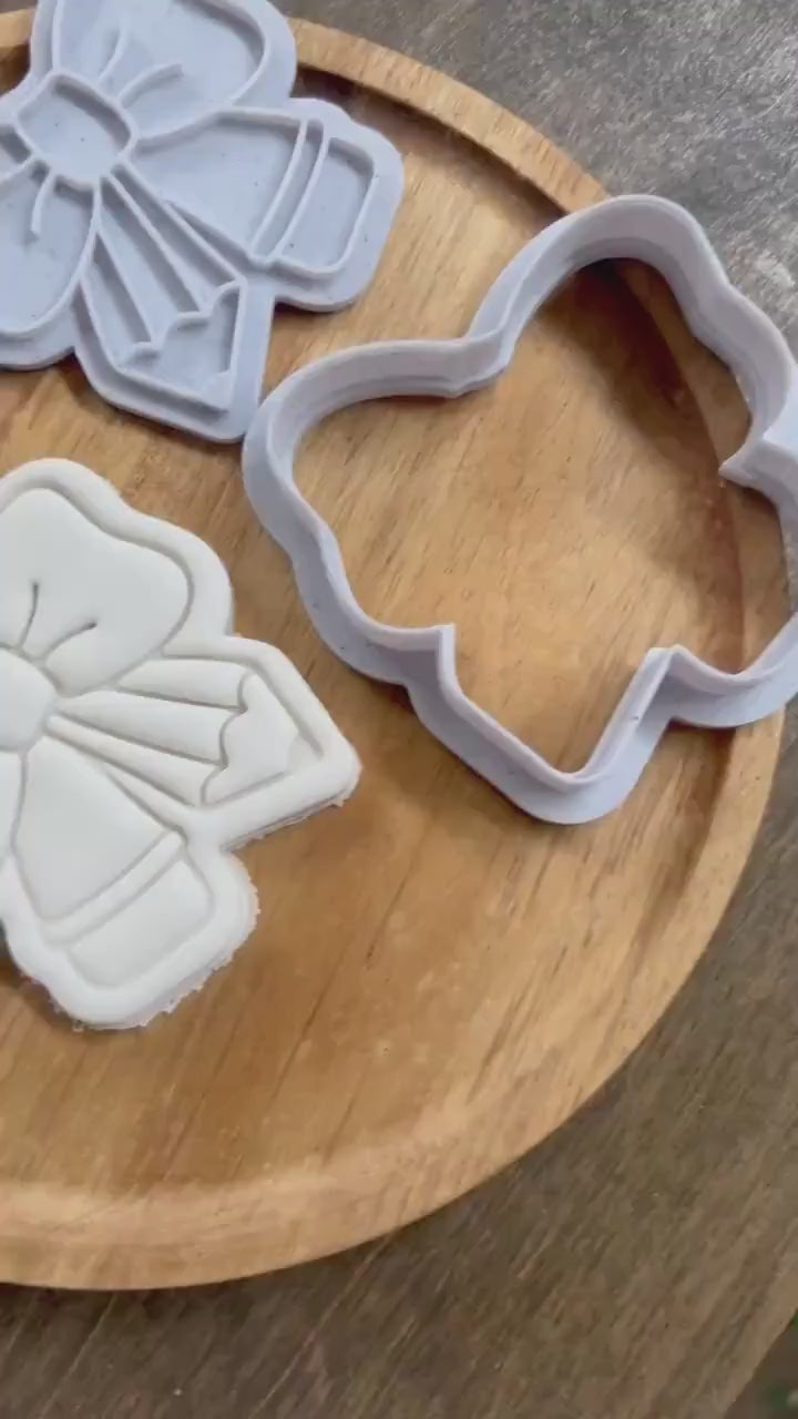Pencil Bow Cookie Cutter and Fondant Stamp STL | Perfect for Back-to-School and Teacher Appreciation Events | 3D Printable Baking Tools