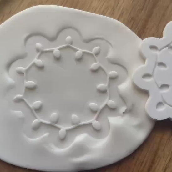 Christmas Lights Fondant Embosser, Lights Cookie Cutter STL, Lights Frame Embosser, Xmas Cookies, Xmas Fondant Stamp
