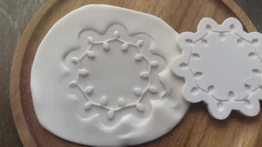 Christmas Lights Fondant Embosser, Lights Cookie Cutter STL, Lights Frame Embosser, Xmas Cookies, Xmas Fondant Stamp
