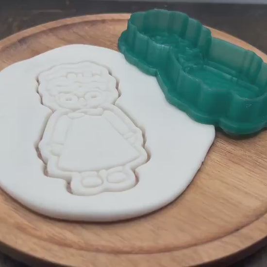 Christmas Jammies Cookie Cutter + Fondant Stamp Set | Holiday Fondant Stamp STL | Christmas Cookie Cutter, Christmas Fondant Stamp