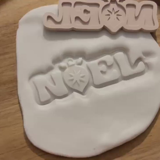 Noel Christmas Fondant Embosser, Noel Cookie Cutter STL, Christmas Fondant Embosser, Christmas Cookies, Xmas Fondant Stamp, Xmas Debosser