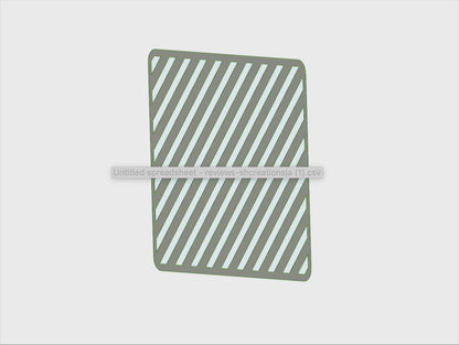 Stripes Stencil STL File for Cake Decorating, Cookie Embosser, Fondant, Airbrush & Craft Projects – Digital Download