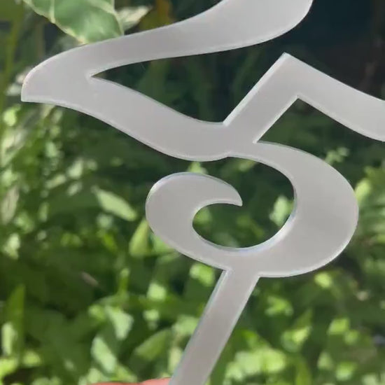 25 Cake Topper STL, 3D Print Cake Topper, Birthday Cake Topper STL, Number Cake Topper, 3d printed cake topper, Cake Topper STL
